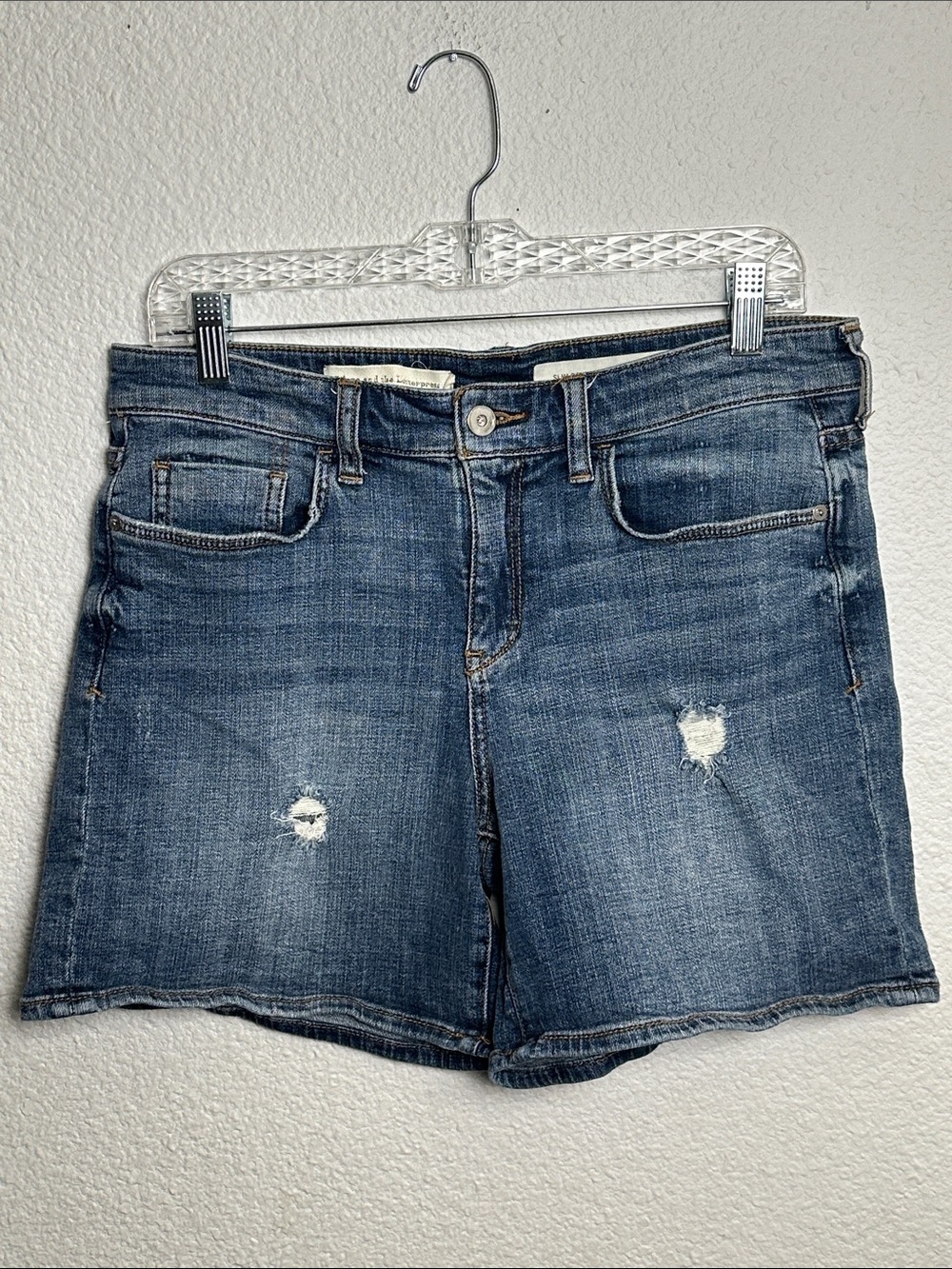 Pilcro & The Letterpress Shorts Slim Boyfriend Denim Size 28 Distressed